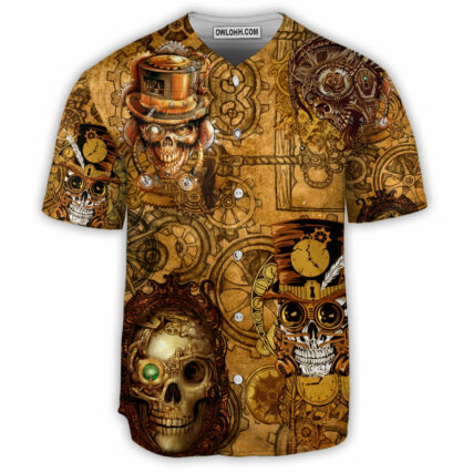 Skull Pirates Retro Style - Baseball Jersey - Owl Ohh - Owl Ohh