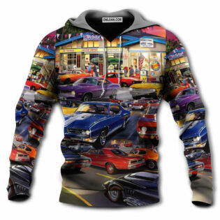 Car Classic Muscle Car Service - Hoodie - Owl Ohh - Owl Ohh