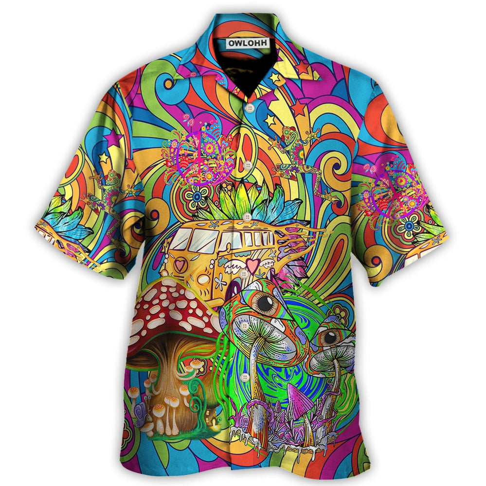 Hippie A Big Adventure Big Dream - Hawaiian Shirt - Owl Ohh for men and women, kids - Owl Ohh