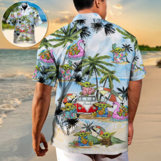SW Disney Baby Yoda So Cool - Hawaiian Shirt - Owl Ohh-Owl Ohh
