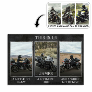 Motorcycle Biker This Is Us Custom Photo Personalized - Horizontal Poster - Personalized Photo Gifts, Custom Photo Gifts, Personalized Gifts Ideas - Owl Ohh