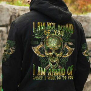 I AM NOT AFRAID OF YOU CELTIC SKULL ALL OVER PRINT - TLTM0212224