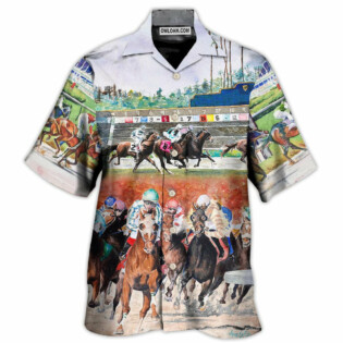 Horse Racing Wild Power - Hawaiian Shirt - Owl Ohh - Owl Ohh