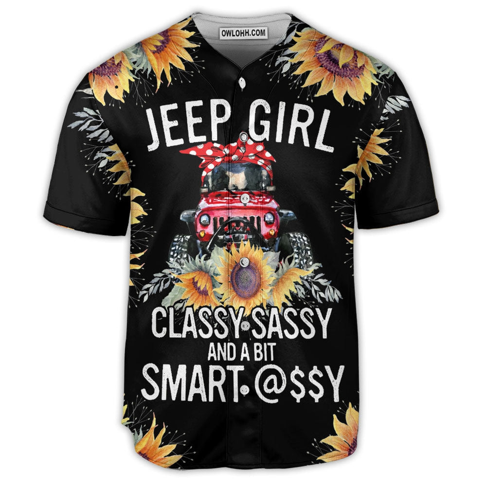 Jeep Girl Classy Sassy - Baseball Jersey - Owl Ohh - Owl Ohh