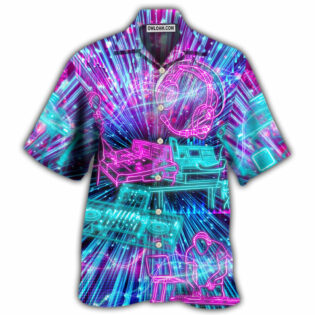 Audio Engineer Neon Style - Hawaiian Shirt - Owl Ohh - Owl Ohh