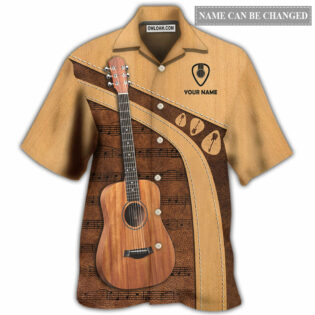 Guitar Old Guitarist And The Pick Personalized - Hawaiian Shirt - Owl Ohh - Owl Ohh