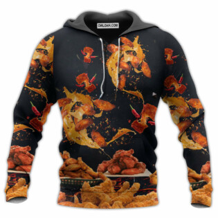 Food Chicken Wing Fast Food Delicious - Hoodie - Owl Ohh - Owl Ohh