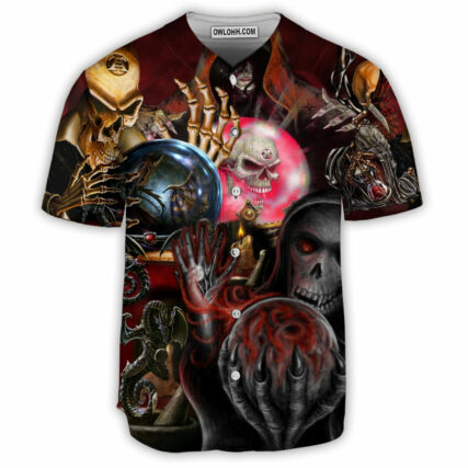 Skull Hello Darkness - Baseball Jersey - Owl Ohh - Owl Ohh
