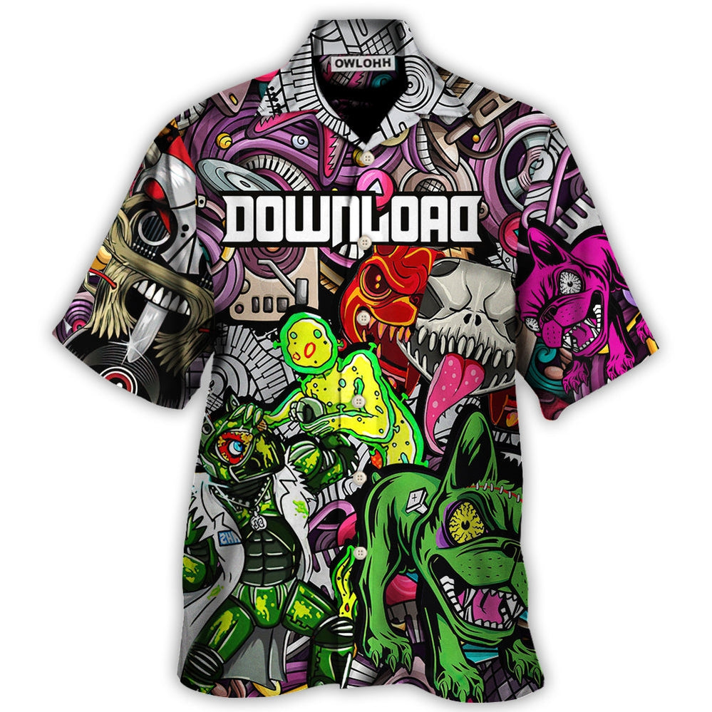Music Event Download Festival Lover Colorful Art Style - Hawaiian Shirt - Owl Ohh for men and women, kids - Owl Ohh