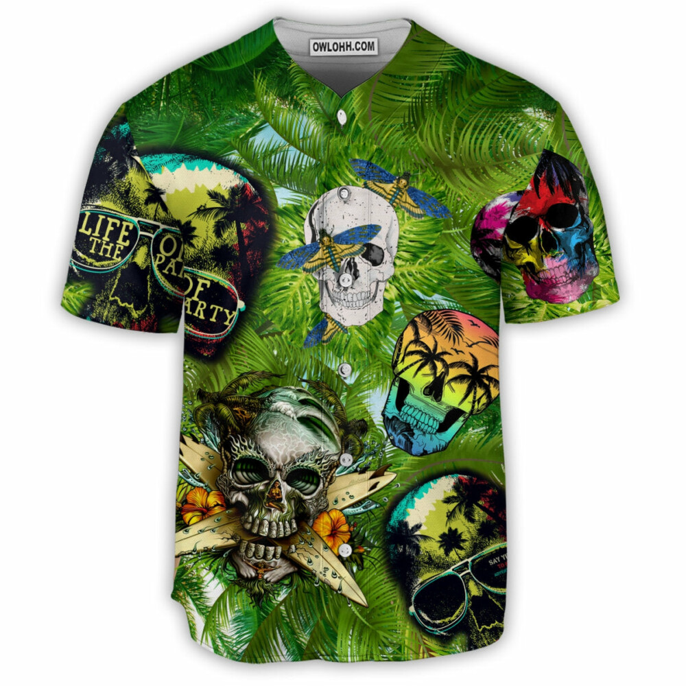 Skull Where There Is Life There Is Hope - Baseball Jersey - Owl Ohh - Owl Ohh