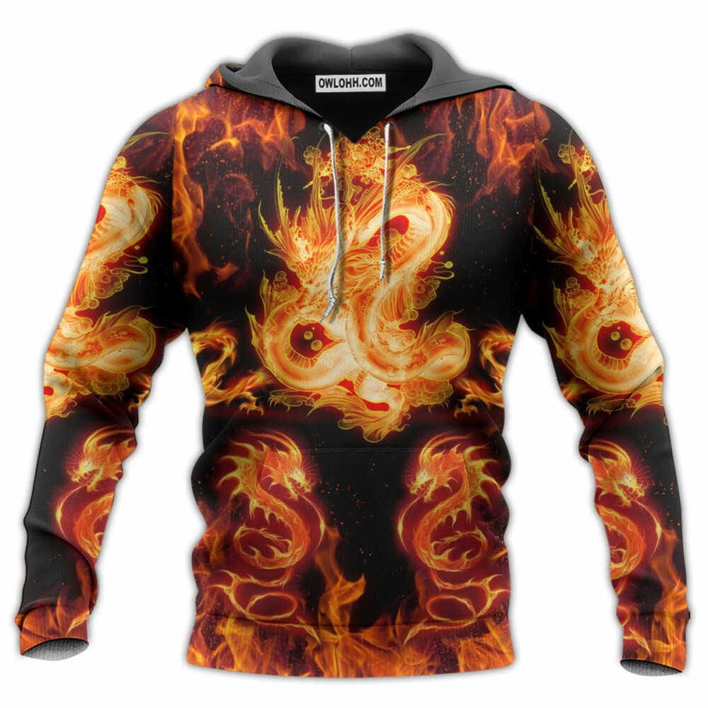 Dragon And Fireball Madness - Hoodie - Owl Ohh - Owl Ohh