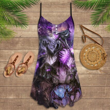 Dragon Skull Love Life - Summer Dress - Owl Ohh - Owl Ohh