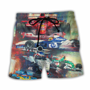Car Racing Amazing Unstoppable - Beach Short - Owl Ohh - Owl Ohh