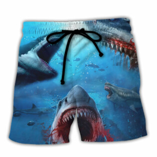 Shark Bites You in the Red Sea - Beach Short - Owl Ohh - Owl Ohh