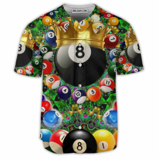 Billiard Warning Pool Shark On Duty Billiard - Baseball Jersey - Owl Ohh - Owl Ohh