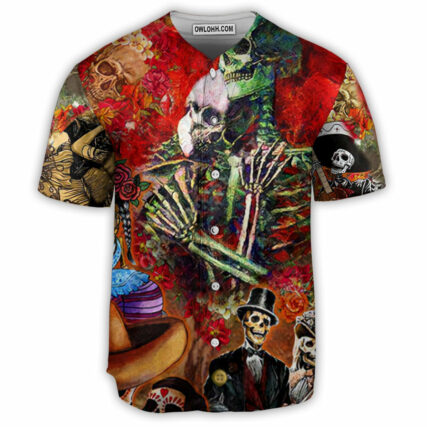 Skull Until We Are Seperated By Death - Baseball Jersey - Owl Ohh - Owl Ohh