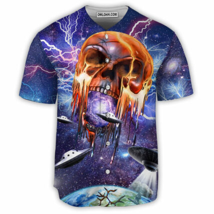 Skull Love Galaxy - Baseball Jersey - Owl Ohh - Owl Ohh