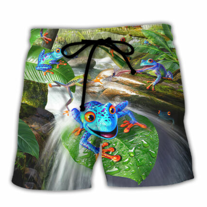 Frog Every Journey Begins With A Single Hop - Beach Short - Owl Ohh - Owl Ohh