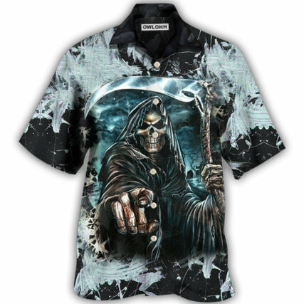 Skull Dark Death Scythe - Hawaiian Shirt - Owl Ohh - Owl Ohh