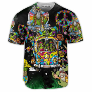 Hippie Smokey Life Art - Baseball Jersey - Owl Ohh - Owl Ohh