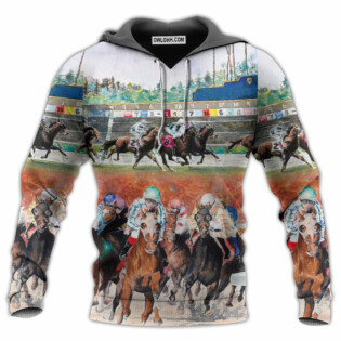 Horse Racing Wild Power - Hoodie - Owl Ohh - Owl Ohh