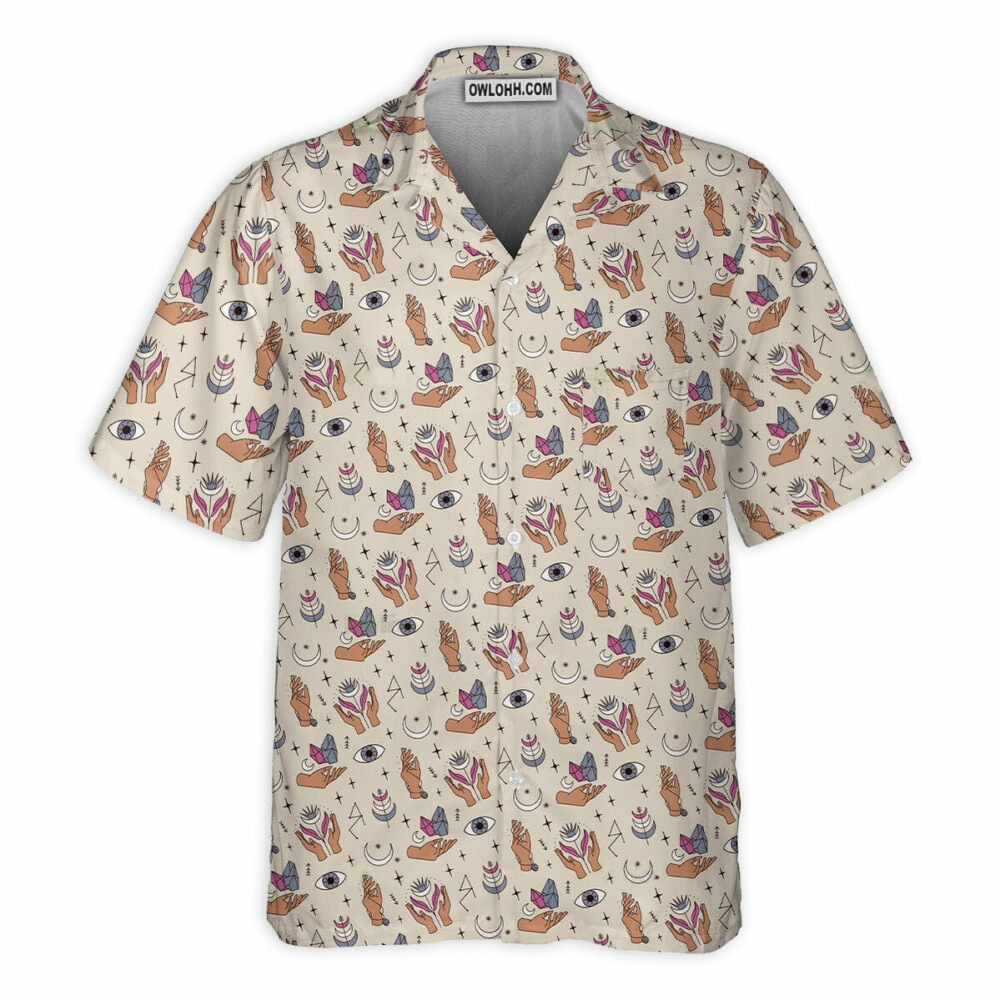 DnD Magic Hand Diamond Pattern - Hawaiian Shirt - Owl Ohh - Owl Ohh