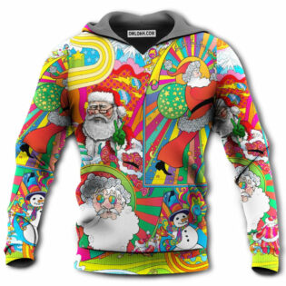 Hippie Santa Merry Xmas - Hoodie - Owl Ohh - Owl Ohh