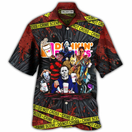 Horror Movie Characters Funny - Hawaiian Shirt - Owl Ohh - Owl Ohh