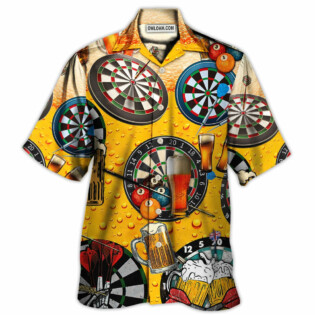Dart And Beer Love Life Style - Hawaiian Shirt - Owl Ohh - Owl Ohh