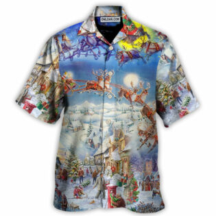 Christmas Be Santa With Reindeer - Hawaiian Shirt - Owl Ohh - Owl Ohh