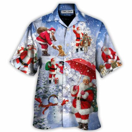 Christmas Santa Is Always With You Story Night Christmas Tree - Hawaiian Shirt - Owl Ohh - Owl Ohh