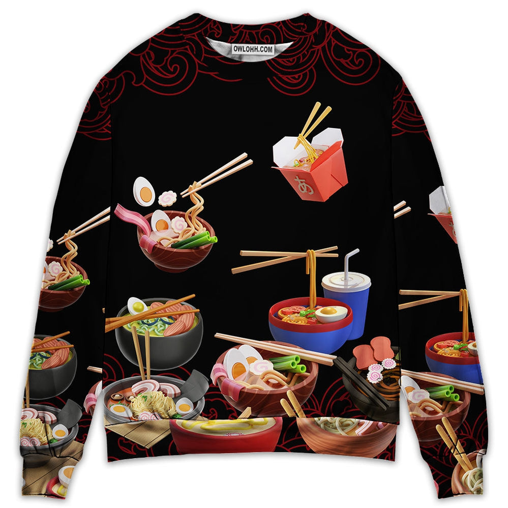 Food Ramen Fast Food Delicious - Sweater - Ugly Christmas Sweaters - Owl Ohh - Owl Ohh