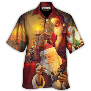 Christmas Santa Claus The Spirit of Christmas Art Style - Hawaiian Shirt - Owl Ohh - Owl Ohh