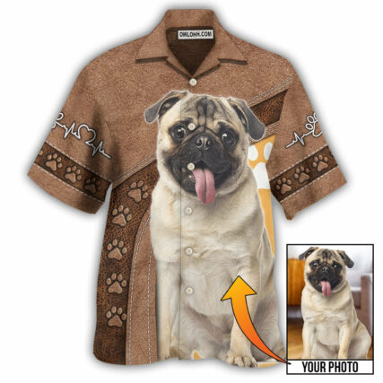 Dog Paw My Lovely Dog Classic Custom Photo Personalized - Hawaiian Shirt - Owl Ohh - Owl Ohh