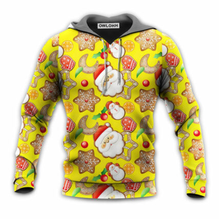 Christmas Santa Snowman Gingerbread And Sweets - Hoodie - Owl Ohh - Owl Ohh