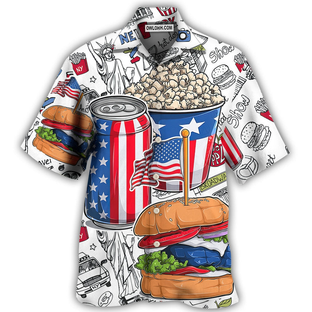Food Independence Day - Hawaiian Shirt - Owl Ohh - Owl Ohh