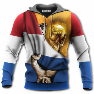 World Cup Qatar 2022 Netherlands Will Be The Champion Flag Vintage - Hoodie - Owl Ohh - Owl Ohh