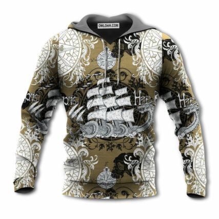 Dragon Old Ship Vintage Anchor Sea Life - Hoodie - Owl Ohh - Owl Ohh