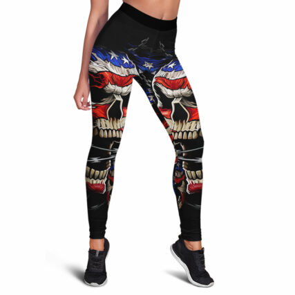 Skull Love America Forever - Legging - Owl Ohh - Owl Ohh