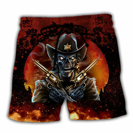 Skull Cowboy I’m Your Huckleberry - Beach Short - Owl Ohh - Owl Ohh