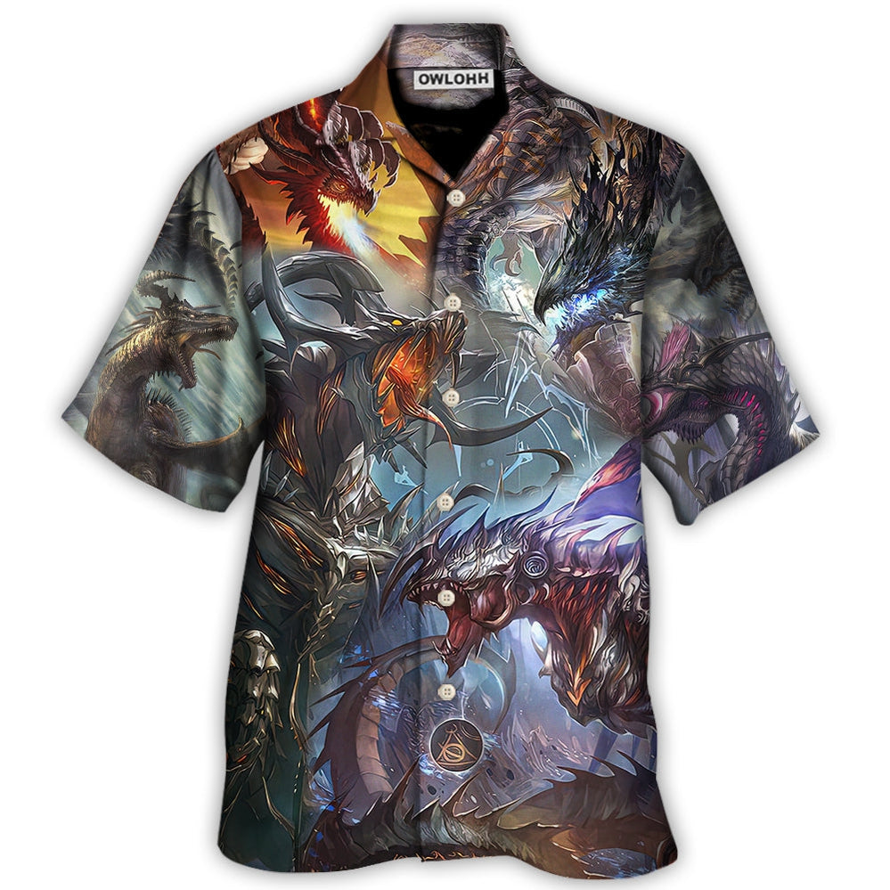 Dragon Fantasy World Dragon Magic - Hawaiian Shirt - Owl Ohh - Owl Ohh