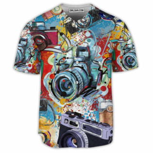 Camera It's A World Of Cameras - Baseball Jersey - Owl Ohh - Owl Ohh