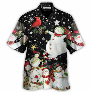 Christmas The World Of Christmas With Snowman - Hawaiian Shirt - Owl Ohh for men and women, kids - Owl Ohh