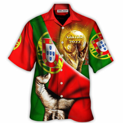 World Cup Qatar 2022 Portugal Will Be The Champion Flag Vintage - Hawaiian Shirt - Owl Ohh - Owl Ohh