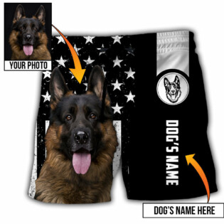 German Shepherd My Lovely Dog Custom Photo Personalized - Beach Short - Owl Ohh - Owl Ohh