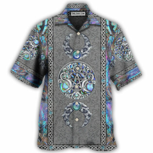 Wicca Mystery Spirit Triple Moon Witch - Hawaiian Shirt - Owl Ohh - Owl Ohh