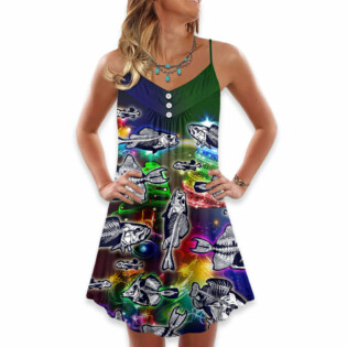 Fishing Lover Amazing Christmas - V-neck Sleeveless Cami Dress - Owl Ohh - Owl Ohh