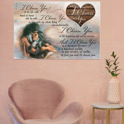 Native Love Peace I Choose You - Horizontal Poster - Owl Ohh - Owl Ohh