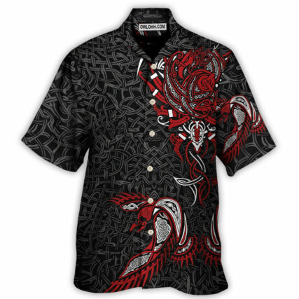 Viking War Raven Life Style - Hawaiian Shirt - Owl Ohh - Owl Ohh