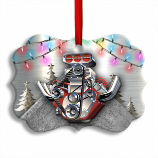 Hot Rod Christmas Metal Christmas Tree And Colorful Light - Horizonal Ornament - Owl Ohh - Owl Ohh